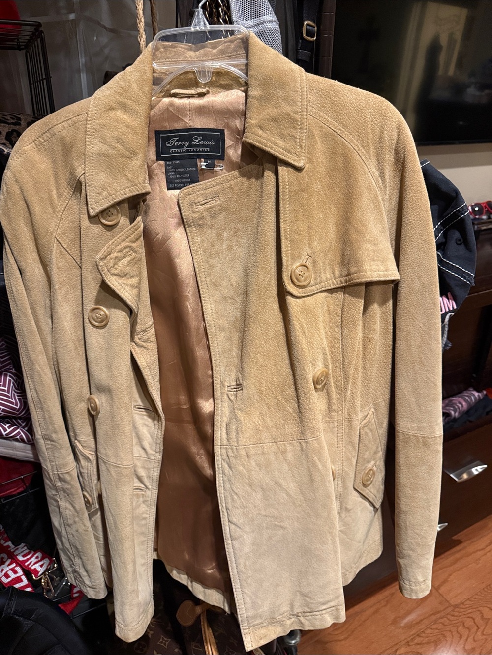 Terry Lewis Classic Luxuries Tan Suede Women’s Jacket